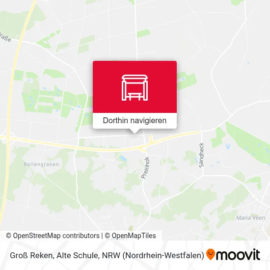 Groß Reken, Alte Schule Karte