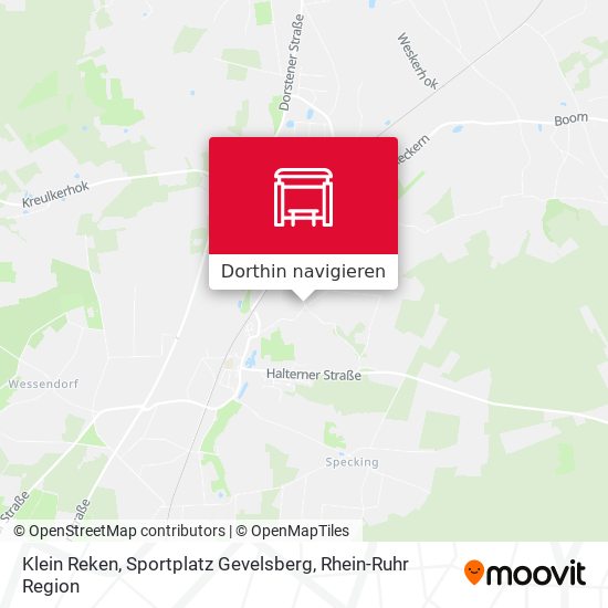 Klein Reken, Sportplatz Gevelsberg Karte