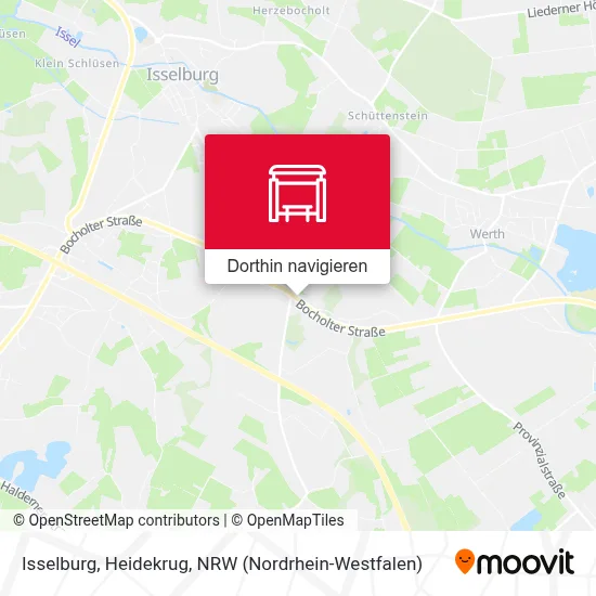 Isselburg, Heidekrug Karte