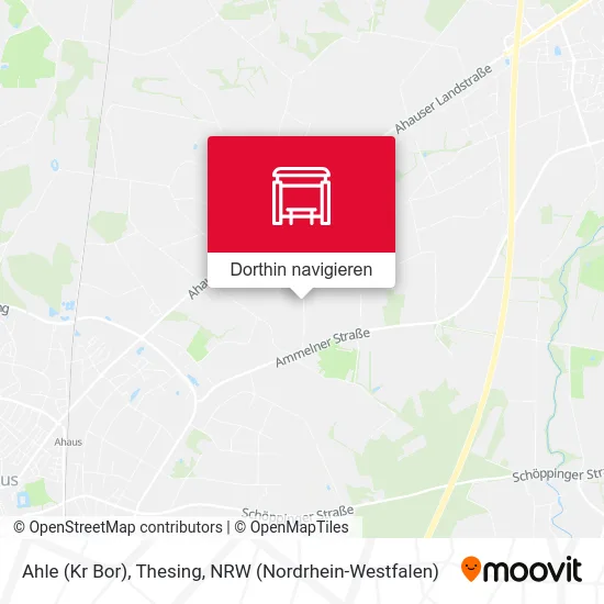 Ahle (Kr Bor), Thesing Karte