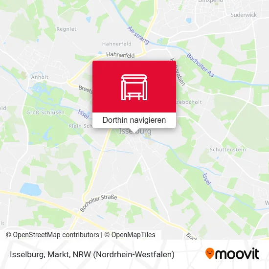 Isselburg, Markt Karte