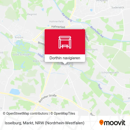 Isselburg, Markt Karte