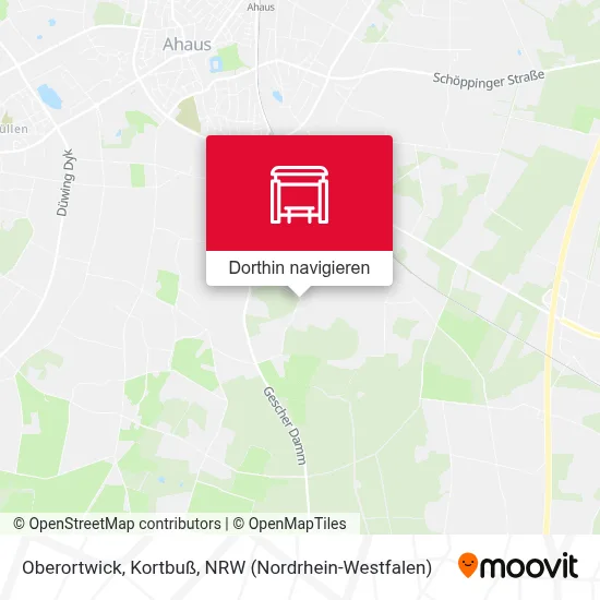 Oberortwick, Kortbuß Karte