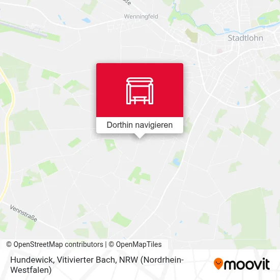 Hundewick, Vitivierter Bach Karte