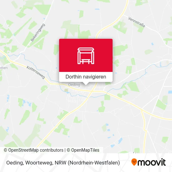 Oeding, Woorteweg Karte