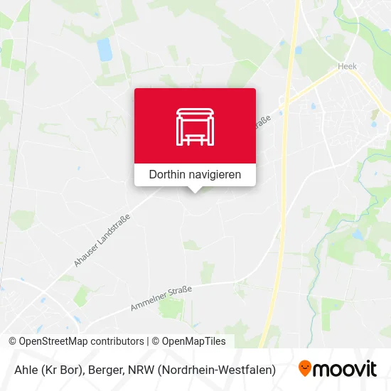 Ahle (Kr Bor), Berger Karte