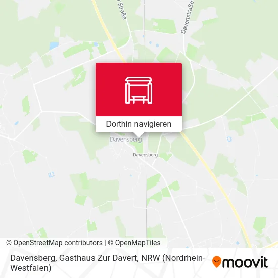 Davensberg, Gasthaus Zur Davert Karte