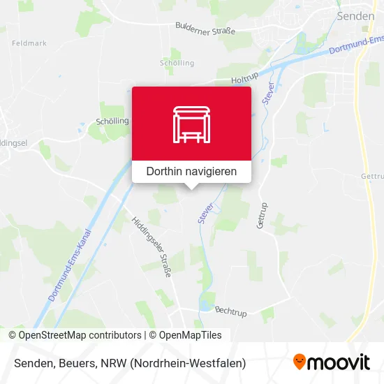 Senden, Beuers Karte