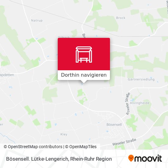 Bösensell. Lütke-Lengerich Karte