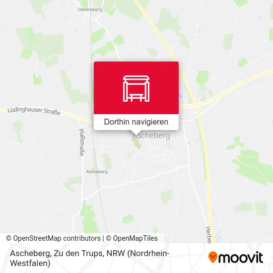 Ascheberg, Zu den Trups Karte