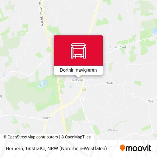 Herbern, Talstraße Karte