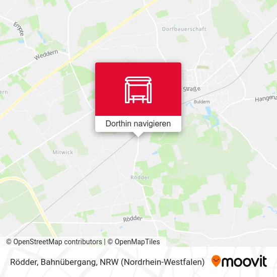 Rödder, Bahnübergang Karte