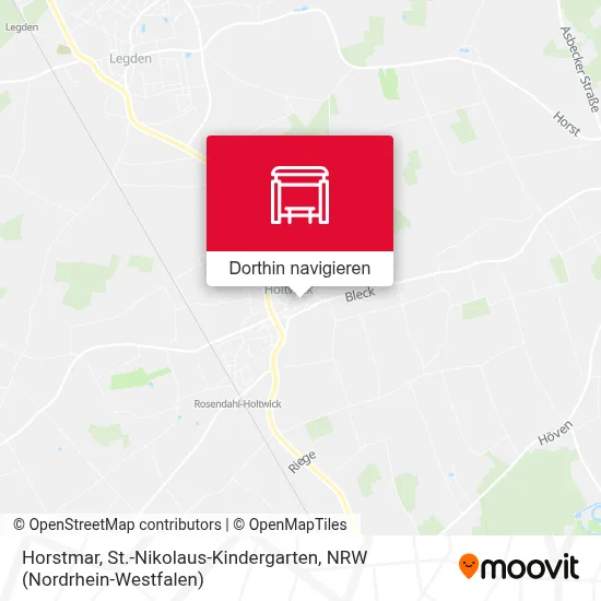 Horstmar, St.-Nikolaus-Kindergarten Karte