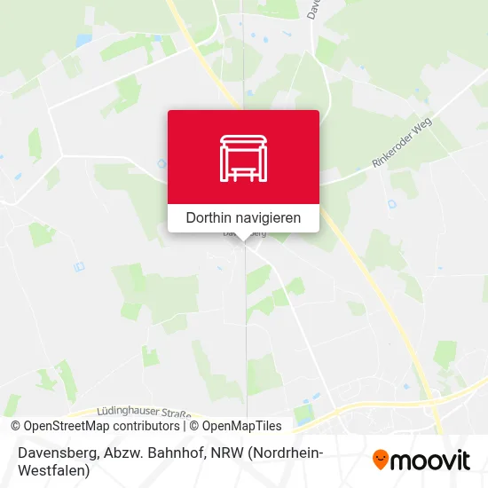 Davensberg, Abzw. Bahnhof Karte