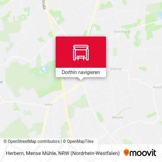 Herbern, Mense Mühle Karte