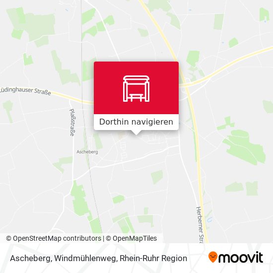 Ascheberg, Windmühlenweg Karte