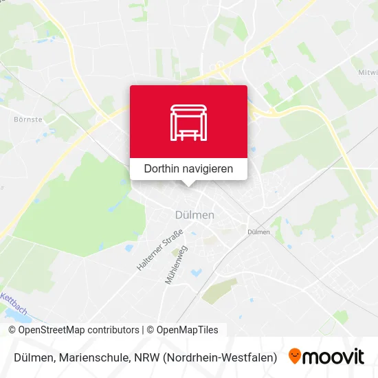 Dülmen, Marienschule Karte