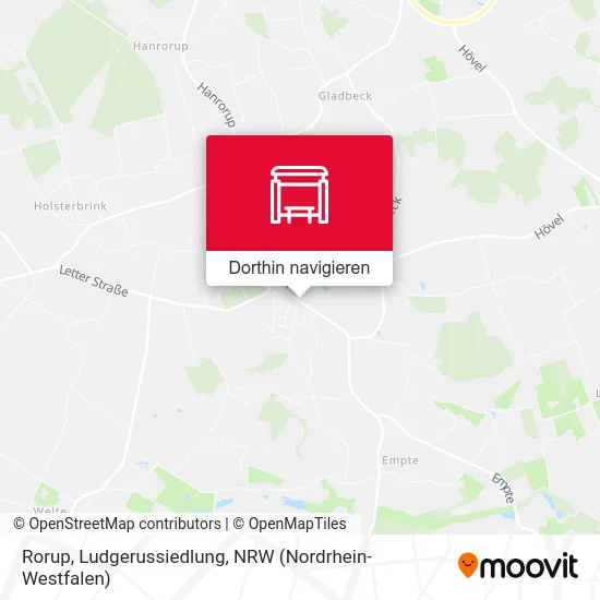 Rorup, Ludgerussiedlung Karte