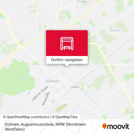 Dülmen, Augustinusschule Karte