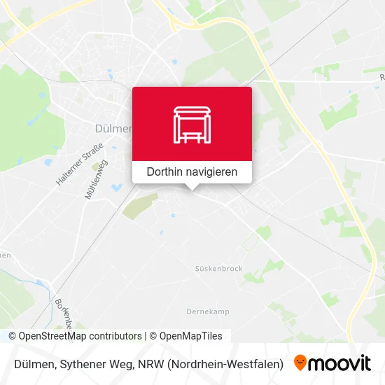 Dülmen, Sythener Weg Karte