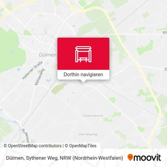 Dülmen, Sythener Weg Karte