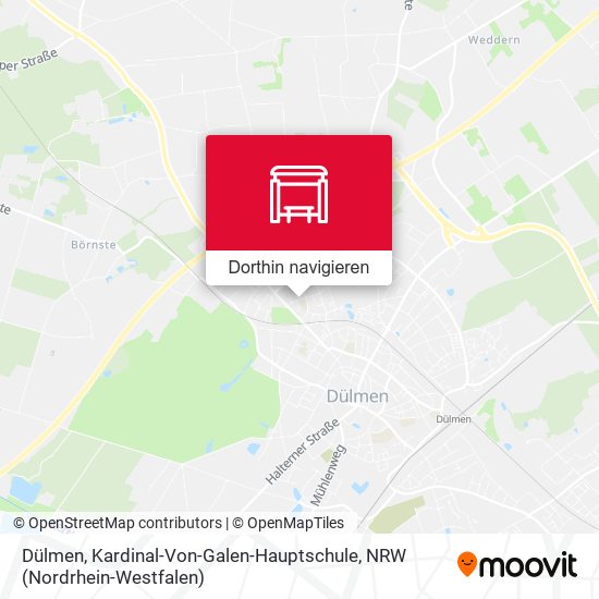 Dülmen, Kardinal-Von-Galen-Hauptschule Karte