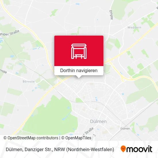 Dülmen, Danziger Str. Karte