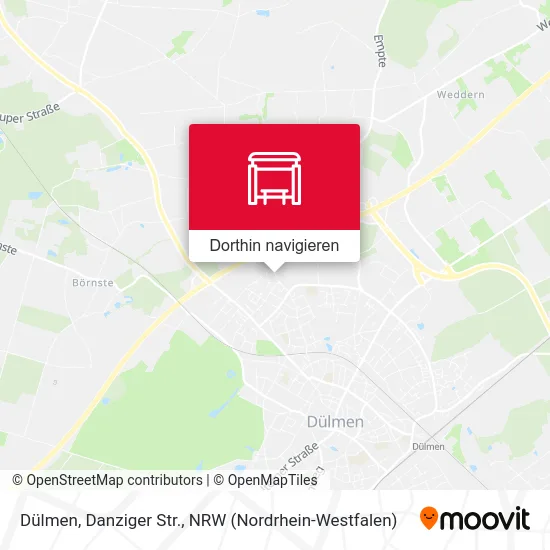 Dülmen, Danziger Str. Karte