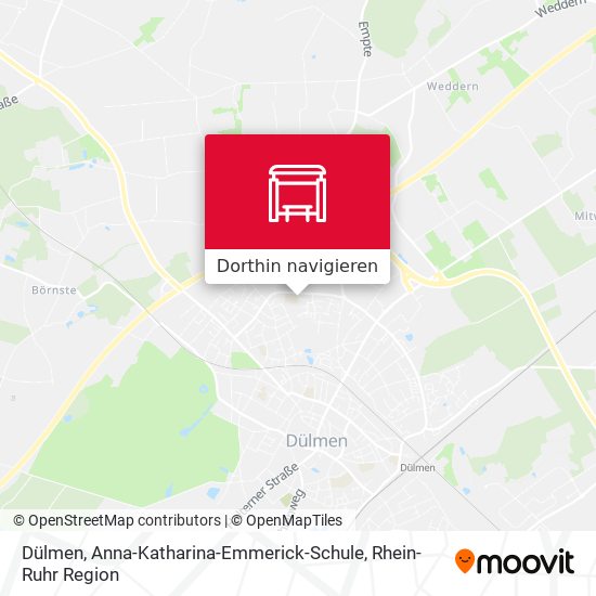 Dülmen, Anna-Katharina-Emmerick-Schule Karte