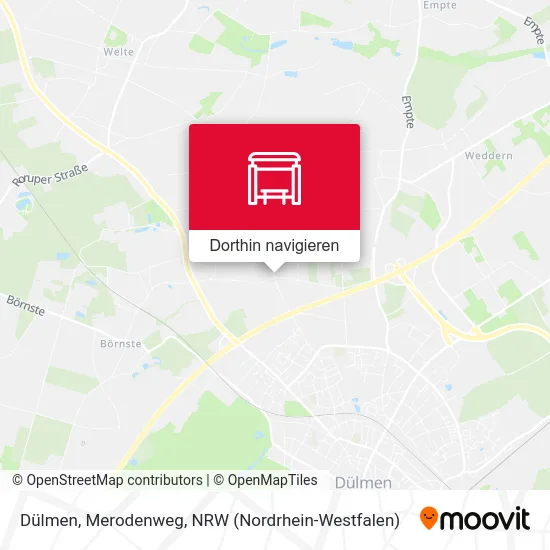 Dülmen, Merodenweg Karte