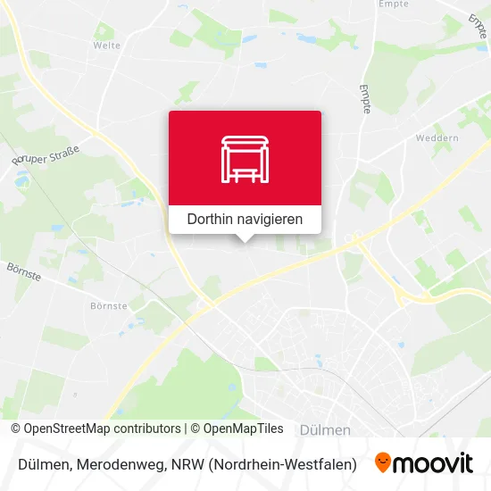 Dülmen, Merodenweg Karte