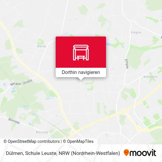 Dülmen, Schule Leuste Karte