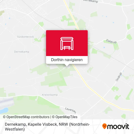 Dernekamp, Kapelle Visbeck Karte