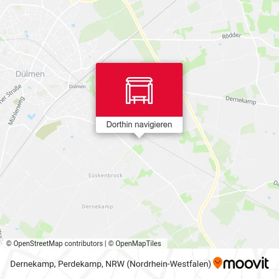 Dernekamp, Perdekamp Karte