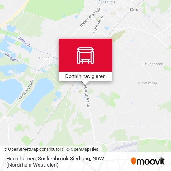 Hausdülmen, Süskenbrock Siedlung Karte