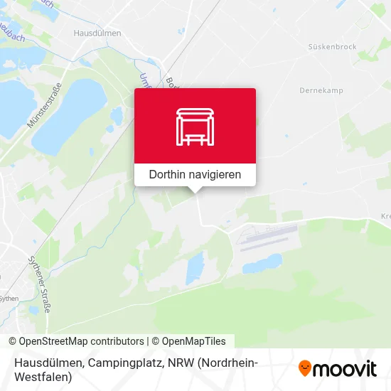 Hausdülmen, Campingplatz Karte