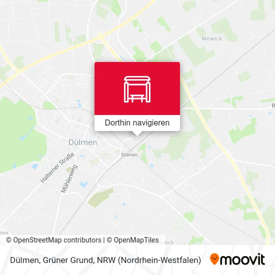 Dülmen, Grüner Grund Karte