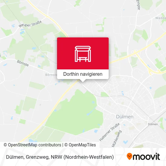 Dülmen, Grenzweg Karte