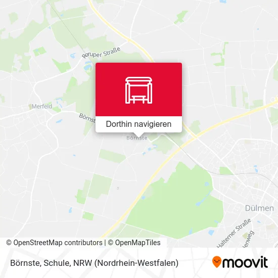 Börnste, Schule Karte