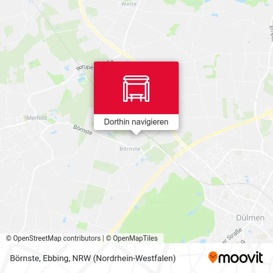 Börnste, Ebbing Karte