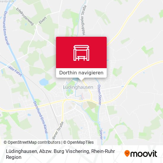 Lüdinghausen, Abzw. Burg Vischering Karte