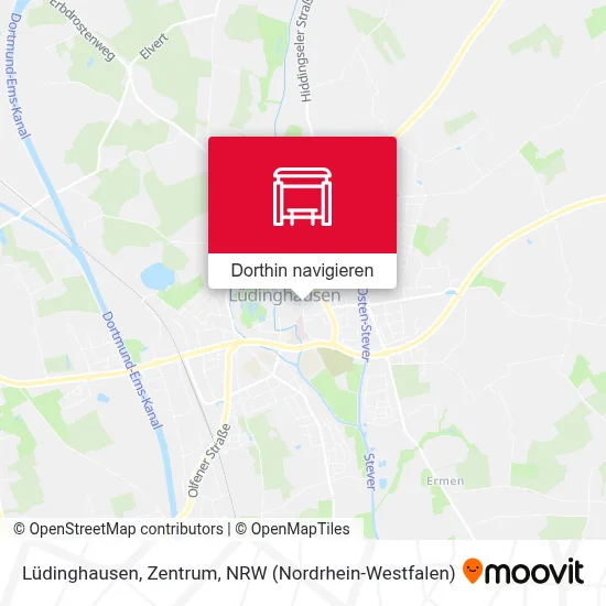 Lüdinghausen, Zentrum Karte