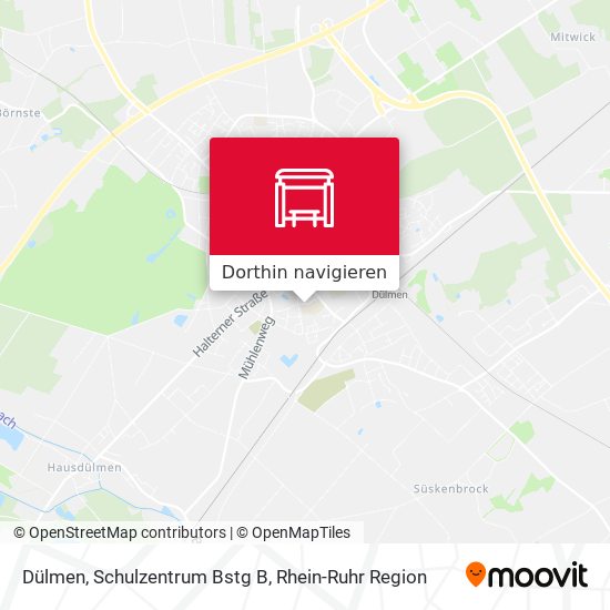 Dülmen, Schulzentrum Bstg B Karte