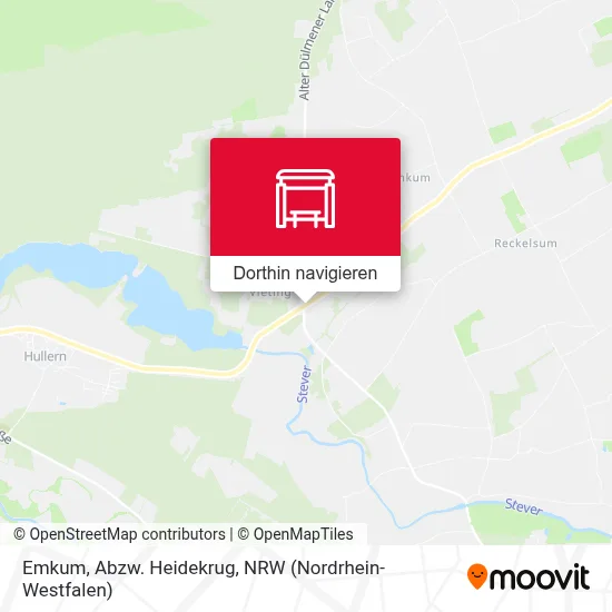 Emkum, Abzw. Heidekrug Karte