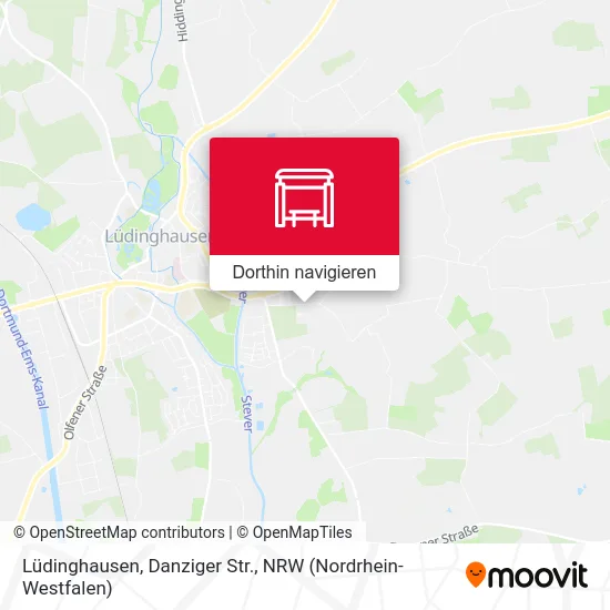 Lüdinghausen, Danziger Str. Karte