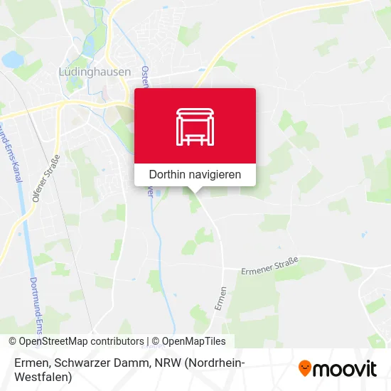 Ermen, Schwarzer Damm Karte