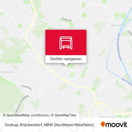 Ondrup, Krückendorf Karte