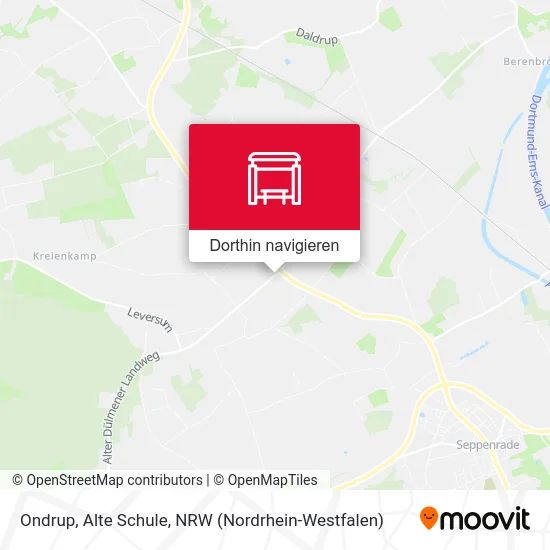 Ondrup, Alte Schule Karte