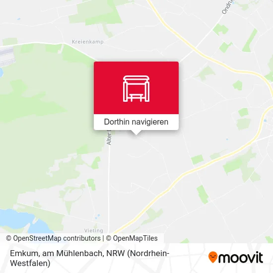 Emkum, am Mühlenbach Karte