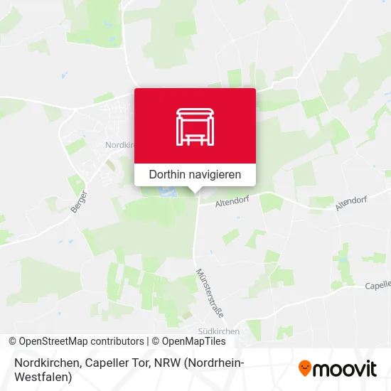 Nordkirchen, Capeller Tor Karte